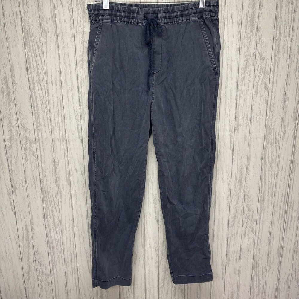 Womens Size M Faherty Drawstring Pants Blue EUC